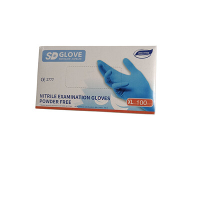 nitrilové rukavice modré bez púdru SD Glove
